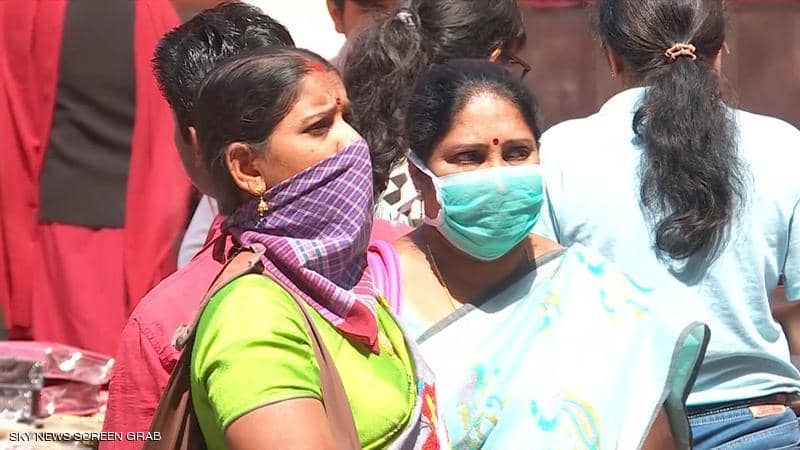 الاصابات في الهند عدد فيروس كورونا: